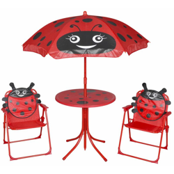 Set da Bistrot da Giardino per Bambini con Ombrellone vari modelli modelli : Coccinella características