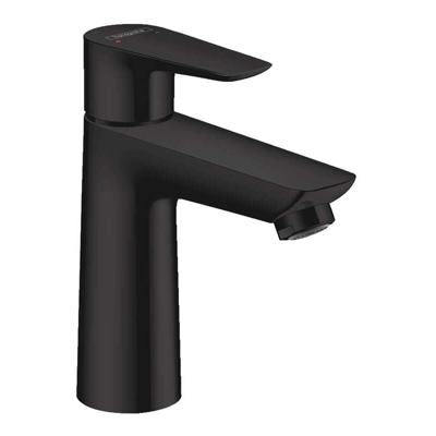 Miscelatore Talis E lavabo 110 Nero opaco monocomando con salterello | 71710670 - Hansgrohe