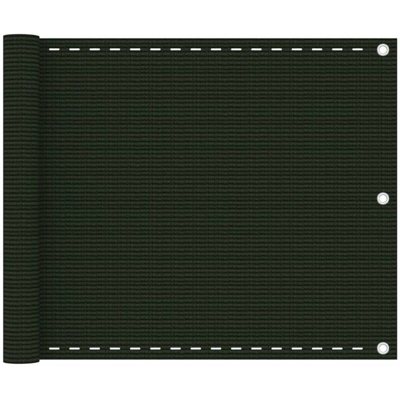 Schermo Frangivista per Balcone Verde Scuro 75x500 cm in HDPE - Verde - Vidaxl