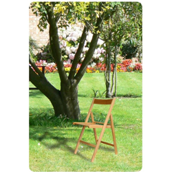 Sedia pieghevole in legno colore naturale características