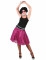 Gonna disco rosa con paillettes per donna