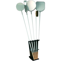 Supporto reggi pale pizza da terra per forno a legna portapale h 60 cm in metallo en oferta