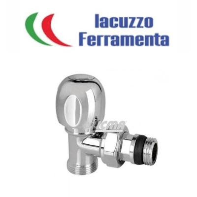 Valvola Termostatizzabile a Squadro Cromata Attacco 1/2' - Icma