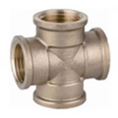 Croce Filettata Ffff In Ottone Giallo 3/4 - Ibp