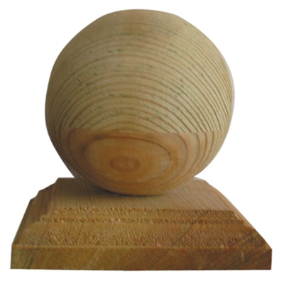 Sfera per la rifinitura dei pali 9x9 cm in legno di pino impregnato sfera paletto recinzione esterno
