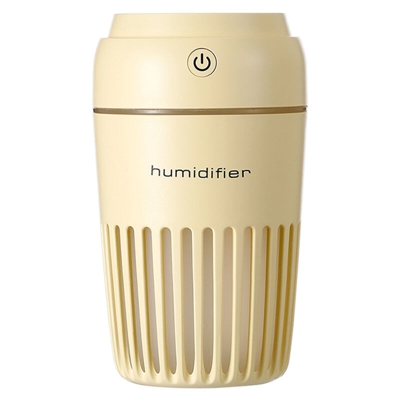 Umidificatore d'aria HM03 Time-Cup Umidificatore d'aria domestico portatile umido puro Luce notturna Umidificatore per auto da ufficio giallo - Wopow