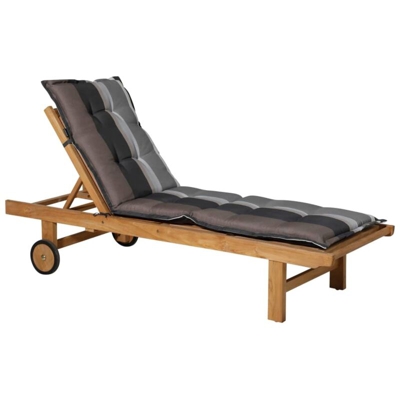 Madison Cuscino per Prendisole Stripe 200x60 cm Grigio - Grigio