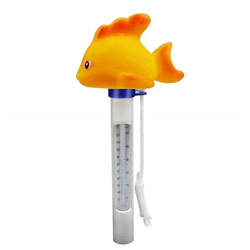 Strumento di misurazione della temperatura della piscina a forma di pesce rosso giallo precio