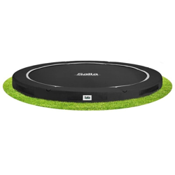 SOLO TRAMPOLINO Tappeto elastico interrato rotondo 251cm - nero. Qualità Premium e materiali durevoli. Senza rete di sicurezza, quindi adatto a precio