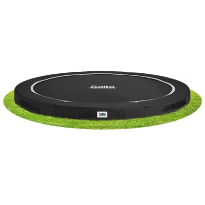 SOLO TRAMPOLINO Tappeto elastico interrato rotondo 251cm - nero. Qualità Premium e materiali durevoli. Senza rete di sicurezza, quindi adatto a