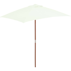 Asupermall - Ombrellone da Esterni con Palo in Legno 150x200 cm Sabbia características
