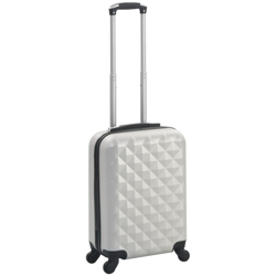 Trolley a Custodia Rigida Argento Lucido ABS - Argento - Vidaxl en oferta