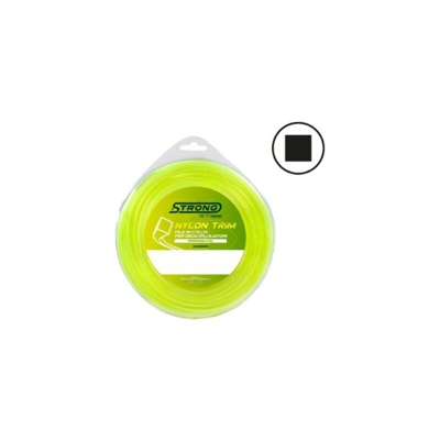 Filo per decespugliatore quadro diametro 3,0mm - 50mt - Strong