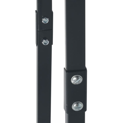 Asupermall - Rastrelliera per Legna da Ardere Nera 100x25x100 cm in Acciaio