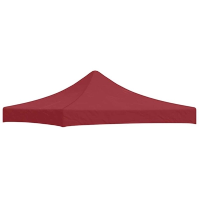 vidaXL Tetto per Tendone per Feste 3x3 m Rosso Borgogna 270 g/m² - Rosso