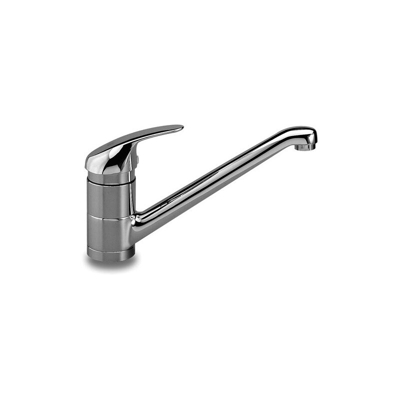 Miscelatore monocomando per lavello monoforo, bocca fusa girevole serie new millenium gs