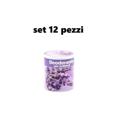 Set 12 Deodoranti Barattolo Profumo Ambiente Assorbi Odori Fragranza Lavanda