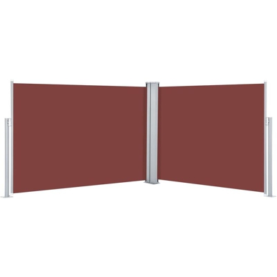 YOUTHUP Tenda da Sole Laterale Retrattile Marrone 120x1000 cm - Marrone