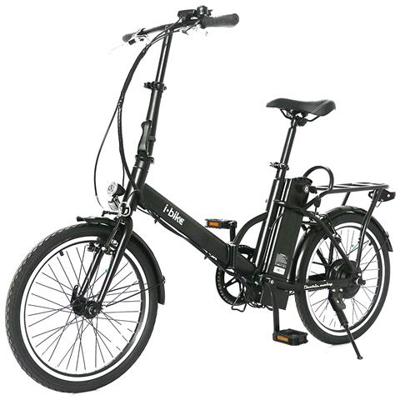 Bicicletta Elettrica Fold Green Ruote 20'' Telaio Acciaio Motore 250 W