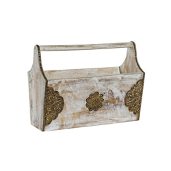 Portariviste DKD Home Decor Legno di mango (40 x 19 x 30 cm) características