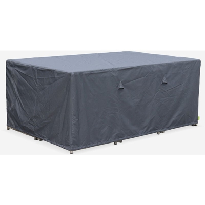 Alice's Garden - Fodera di protezione, dimensioni: 172x112cm, colore: Grigio scuro - Copertura rettangolare in poliestere con rivestimento PA per