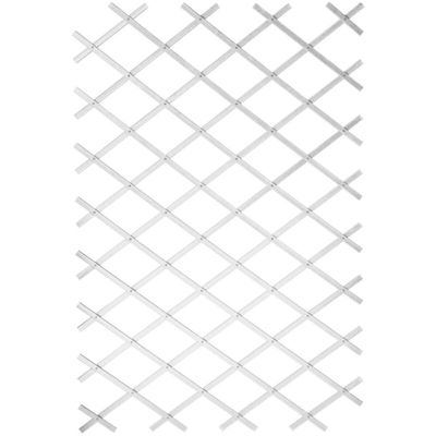 Pergolato da Giardino 50x150 cm PVC Bianco 6040701 - Bianco - Nature