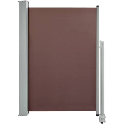 vidaXL Tenda Laterale Retrattile per Patio 120x300 cm Marrone - Marrone