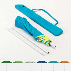 Ombrellone mare portatile molto leggero spiaggia tascabile 180 cm Pocket | Azzurro precio