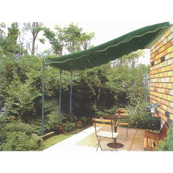 Veranda Addossata Pergola Gazebo 4x3 Acciaio Carport Copertura per Auto Giardino en oferta