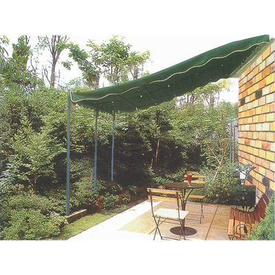 Veranda Addossata Pergola Gazebo 4x3 Acciaio Carport Copertura per Auto Giardino