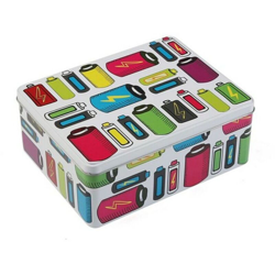Scatola Decorativa Batterie Metallo (20,5 x 8,4 x 16,5 cm) precio