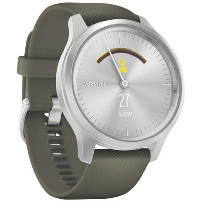 Smartwatch Vivomove Style 42 mm Impermeabile 5ATM Bluetooth con GPS e Cardiofrequenzimetro Alluminio Argento
