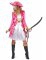 Costume da pirata rosa per donna