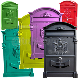 Cassetta Postale Buca Lettere In Stile Antico Classico In Alluminio Verniciato | Fucsia precio