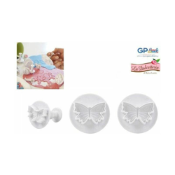 Tagliamarzapane con Molla 3 Pezzi Farfalla - Gp&me en oferta