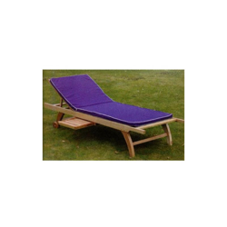 Lettino piscina in legno con cuscino 200x70xh35 cm (schienale regolabile, portaoggetti estraibile) precio