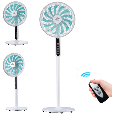 DCG - Ventilatore Colonna Pianatana 55W 13 Pale 3 Altezze 3 Velocita con Telecomando