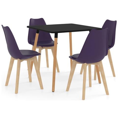 Set Da Pranzo 5 Pz Viola Scuro