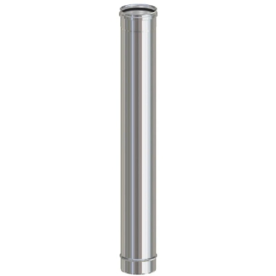 Generico - TUBO INOX AISI 304 CM.100 D. 80 X PELLET
