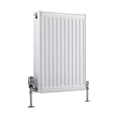 Hudson Reed Eco Radiatore Termoarredo a Piastra Type 22 - Termosifone Convettore Bianco - 846W - 600 x 400mm - Riscaldamento ad Acqua Calda