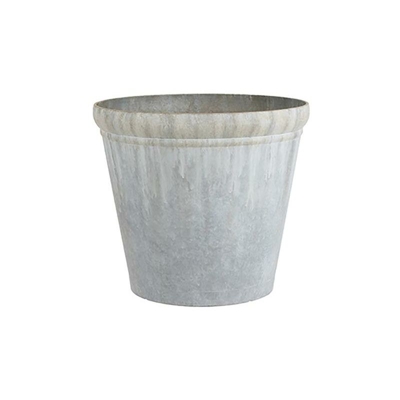 Vaso in plastica con finitura zinco 27x31cm EDM 83485