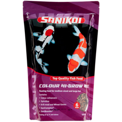 Sanikoi Colour Hi-Grow Mix 6mm 3000ml - pellet altamente proteici con Astaxantina per tutti i pesci da laghetto - Velda precio