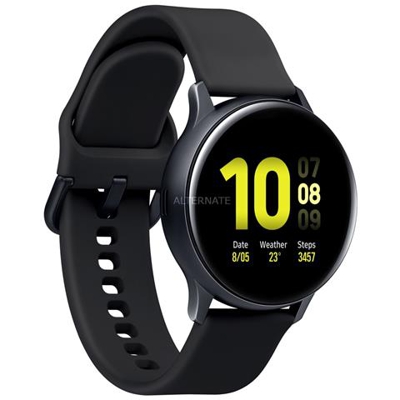 Galaxy Watch Active2 40 mm Impermeabile 5ATM Display 1.2'' 4GB Wi-Fi Bluetooth e NFC con GPS e Cardiofrequenzimetro Alluminio Nero - Europa
