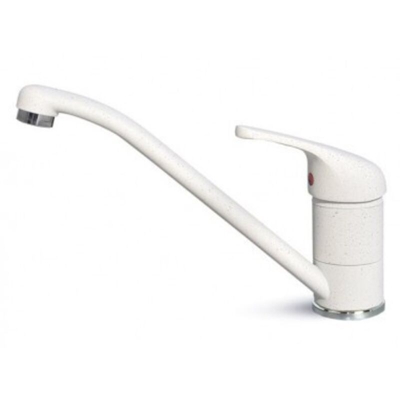 Rubinetto Miscelatore Cucina Minerva Granitek Bianco Pietra MGKMIN52 - Elleci