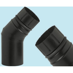 Ala Fumisteria Pellet Legna - CURVA PORCELLANATA 80-45° CON GUARNIZIONE precio