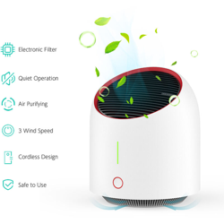 Purificatore d'aria da tavolo con filtro elettronico Nessuna necessita di sostituzione Rimuovi formaldeide Fumo di benzene PM2,5 Particelle di precio