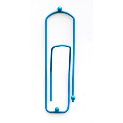 Dandibo - Ganci-attaccapanni Design Graffetta” 32cm Guardaroba Ganci-Parete Molletta Gancio in Metallo (Blu)
