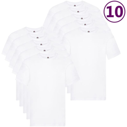 Fruit of the Loom Magliette Originali 10 pz Bianche 5XL in Cotone - Bianco en oferta