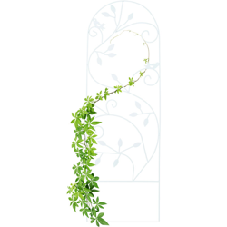Grigliato da Giardino con Uccellini, in Metallo, per Piante Rampicanti, 120x40 cm, Colore Bianco precio
