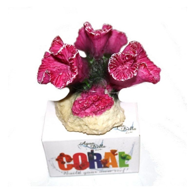 Decorazione per acquari Coral Syphylia viola